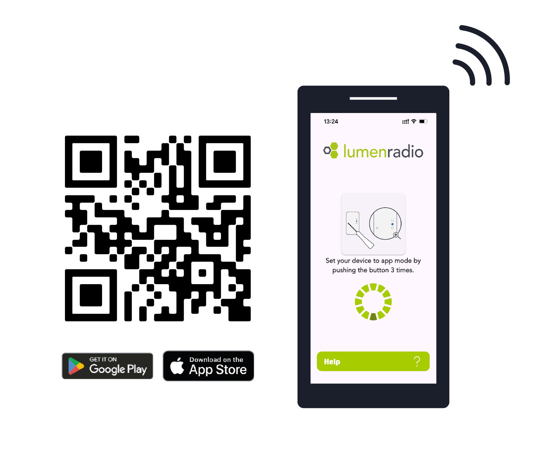 Download the W-Modbus app and press the button 3 times to enter app mode